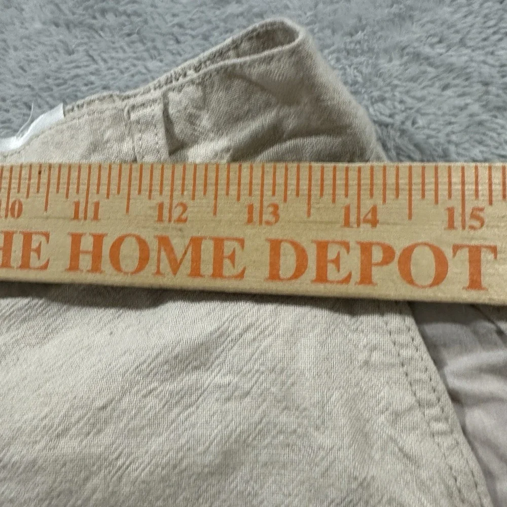 H&M Pants Lounge Women's Medium Comfy Beach Cream Linen Blend Boho Baggy